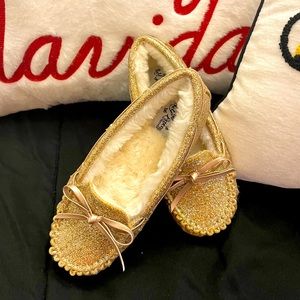 Infant Toddler Girls Gold Holiday Dress Shoe